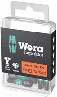 Impaktor Bit F&uuml;r Torx, 1/4 Zoll C 6,3 Set, Torx-profil: Tx30 10 Stk - Wera