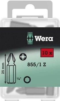 Wera 855/1 Z PZ Bits 10 x PZ 2x25 (5072404001)