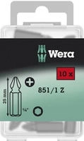 Wera 05072401001, Wera 851/1 Z DIY Bits, PH 2 x 25 mm, 10-teilig 05072401001,
