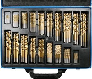 SW-Stahl Metallspiralbohrer-Satz, HSS-G TIN, 170-teilig (80210L)