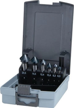 RUKO Kegelsenkersatz DIN 335C 90° 6,3-20,5mm HSS TiAlN 6-tlg. Kunststoffkassette (102152FRO)