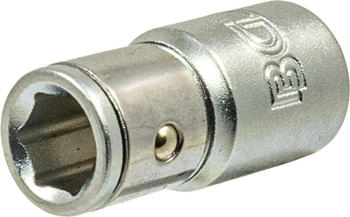 BGS Bit-Adapter mit Haltekugel Innenvierkant 6,3 mm (1/4") Innensechskant 6,3 mm (1/4") (8213)