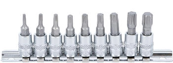 BGS Bit-Einsatz-Satz Antrieb Innenvierkant 6,3 mm (1/4") T-Profil (für Torx) T10 - T50 9-tlg. (2164)