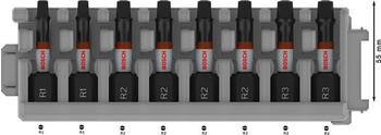 Bosch PRO Robertson Impact Bit Set, R1(x2), R2(x4), R3(x2), 55 mm, 8-teilig (2608521U58)