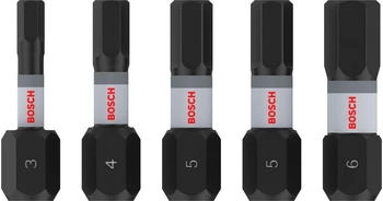 Bosch PRO Hex Impact Bit-Set, H3, H4, H5(x2), H6, 25 mm, 5-tlg. (2608521U59)