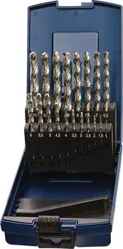 Tecwerk Spiralbohrersatz DIN 338 Typ VA HSS-Co 1-10x0,5mm 19-tlg. (2000861963)