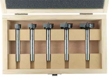 ENT Kunstbohrer Set 5-tlg. PTFE Ø 15-35mm Schaft 10mm (09098)