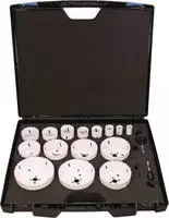 TECWERK 2000814647 Lochs&auml;gensatz 17-tlg.19-114mm Schnitt-T.38mm Bi-Metall...