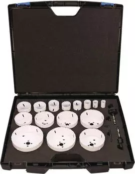 Tecwerk Lochs&auml;gen-Satz Bi-Metall 19-114mm Schnitttiefe 38mm, 18-tlg. (2000814647)