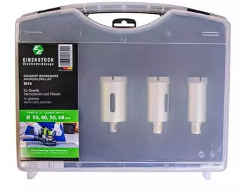 Eibenstock Fliesenbohrkrone trocken 4er-Set 35/40/50/68mm M14 (38200100)