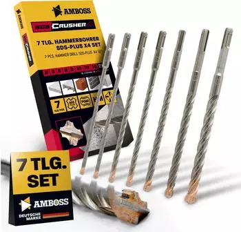 Amboss SDS Crusher 4 Hammerbohrer-Set SDS+, 7-tlg., Ø 6-14mm, 210mm (859-115991)