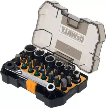 DeWalt McLaren Bit- und Steckschl&uuml;ssel-Set, 24-teilig (DT70906-QZ)
