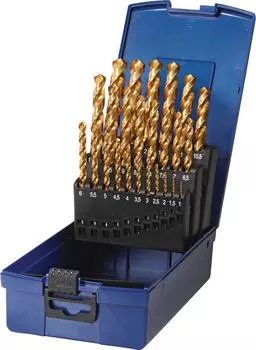 Tecwerk Spiralbohrersatz DIN 338 Typ UNI HSS-Co TiN 1-13mm 25-tlg. (2000862000)