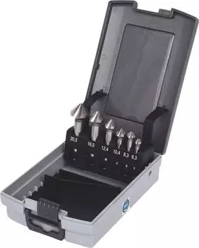 KS Tools HSS Co 5 Kegel-Entgratsenker-Satz, Kunststoffkassette, 6-tlg (336.0456)