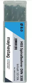 Alpen HSS Spiralbohrer 7,9mm, 117mm, DIN 338, 10 St&uuml;ck (0060100790100)