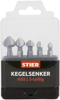STIER Kegelsenker Set 5-teilig Bit-Schaft 1/4" (902952)