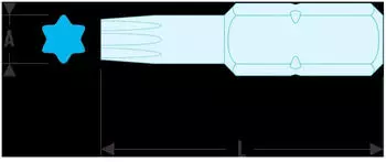 Facom Impact-Schraubeinlage 1/2 Zoll Torx T25 (NEX.25A)