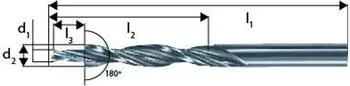 G&uuml;hring Mehrfasenstufenbohrer HSS, M5, 180&deg;, zylindrischer Schaft (D8376)