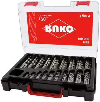 RUKO Spiralbohrermagazin DIN 338 Typ N HSS 1&ndash;10mm 170-tlg. (214200RO)