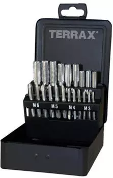 RUKO Terrax Handgewindebohrer-Satz 21-tlg. M DIN 352 HSS geschliffen (A245006)