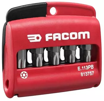 Facom E.113PB Resistorx Bits Serie 1, 10-teilig mit Halter (E.113PB)