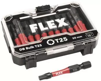 Flex-Tools Bit-Set T25 Schlagfest 50mm, 15-tlg. (534157)