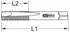 KS Tools HSS Handgewindebohrer-Satz MF18x2, 2-tlg. (331.1122)