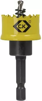 C.K Magma Vorteck Pro Kobalt Lochs&auml;ge f&uuml;r Stahlblech mit Aufnahmeschaft, 25mm (T3202A 025)