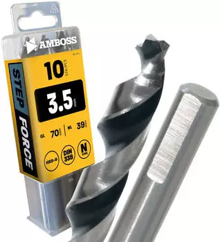 Amboss Step Force Spiralbohrer HSS-G Ø3,5mm DIN 338, 10er-Pack (855-32415)