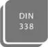 Forum Spiralbohrer mit zylindrischem Schaft HSS DIN 338 W blank 6,9 mm