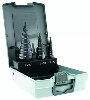Tivoly FCE430 Stufenbohrer-Set HSS TiAlN-beschichtet Ø4-12/4-20/4-30mm (11438770001)