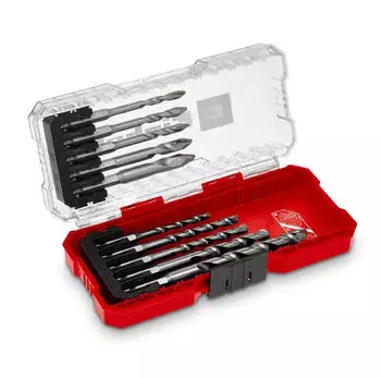 Einhell S-CASE HM-Fliesenbohrer-Set 5-10mm, 10-teilig (51410)