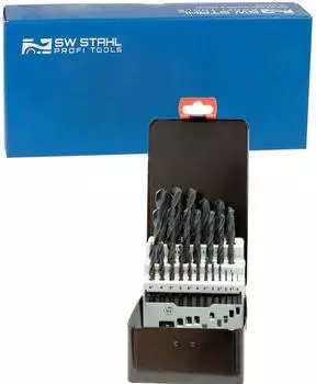 SW-Stahl Spiralbohrersatz HSS-R 1-13mm 25-teilig (80425L)