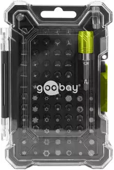 Goobay Bithalter-Set 72-tlg. mit Transportbox, Quick-Release, magnetisch (77843)
