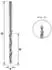 ENT DURADRILL Holzspiralbohrer HSS-G ø3,5mm, Länge 63mm (50035)