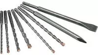 ALPEN Hammerbohrer Set SDS-plus F4 Forte Mix 8-teilig (&oslash; 6-12 mm, Bohrer,