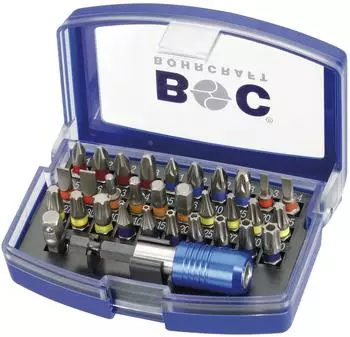 BOHRCRAFT Werkzeuge Bit-Satz PB 32 CR 32-teilig Torx/Schlitz/Kreuzschlitz/Inbus 25mm (69001430032)