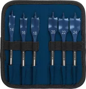Bosch EXPERT Self Cut Speed Flachfr&auml;sbohrer-Set, 6-tlg., mit Tasche (2608902108)