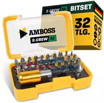 Amboss S.CREW 32-tlg. Bitset mit Kegelsenker und Magnetbithalter (849-10101)