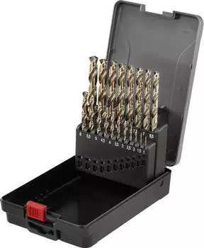 Toolcraft HSSE-Co 5 Metall-Spiralbohrer-Set 19-teilig DIN 338 (TO-9913155)