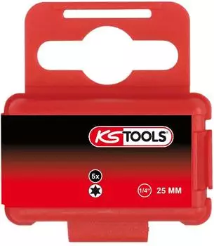 KS Tools 1/4" Bit Torx T4, 25mm, 5er Pack (911.3358)