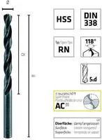 0060100670100 Hss Spiralbohrer 6.7 Mm Gesamtl&auml;nge 101 Mm Din 338 10 St. - Alpen