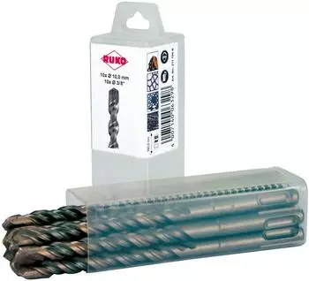 RUKO SDS-plus Hammerbohrer 3-Schneider &Oslash;10,0mm, 10 Stk (213101K)