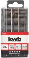 kwb 424290, Kwb 424290 HSS Titan Metall-Spiralbohrer-Set 20teilig 0.3 mm, 0.35...