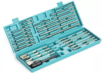 LuxusKollektion Bohrhammer-Bohrer- und Mei&szlig;elset 27-teilig SDS-Plus Hartmetall
