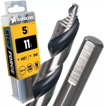 Amboss Step Force Spiralbohrer HSS-G DIN 338 Ø11,0mm, 5er-Pack (855-32430)