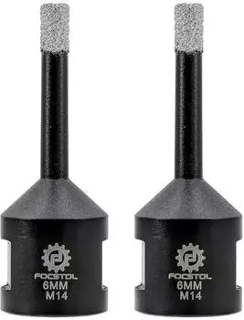 LuxusKollektion Diamant-Trockenbohrer 6mm M14 vakuumgelötet für Fliesen, Marmor, Granit