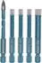 LuxusKollektion Diamantbohrer-Set 5-tlg. 6/6/6/8mm + 6mm Hartmetall für Fliesen, Granit, Marmor