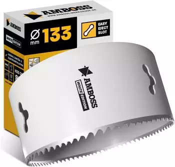 Amboss Lochs&auml;ge Bi-Metall HSS M42 &Oslash;133mm, Schnitttiefe 48mm