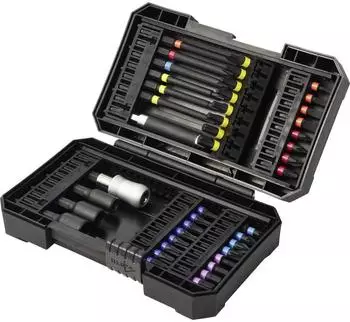 Toolcraft Bit-Set 43-teilig Schlitz, Phillips, Pozidriv, Au&szlig;ensechskant, Torx (TO-10911219)